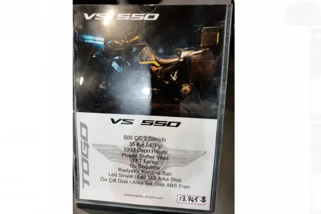 Togo VS 550 resmi