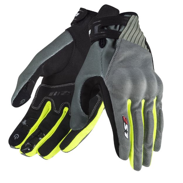 Ls2 Dart 2 Eldiven Gri-Sarı resmi