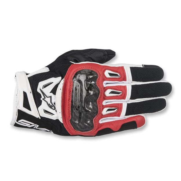 Alpinestars Smx-2 Air Carbon Siyah-Kırmızı-Beyaz resmi