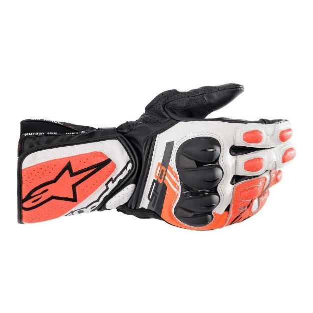 Alpinestars SP-8 V3 Siyah-Beyaz-Kırmızı resmi