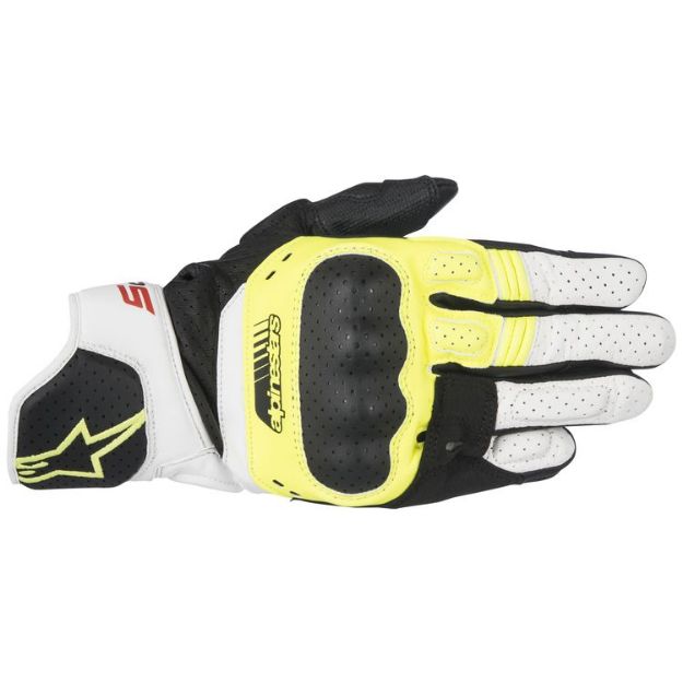 Alpinestars Sp-5 Gloves Sarı-Siyah-Beyaz resmi