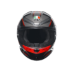 Agv K6S Mplk Slashcut Black Grey Red resmi