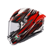 Agv K6 S Reeval White Red Grey resmi