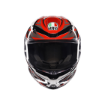 Agv K6 S Reeval White Red Grey resmi