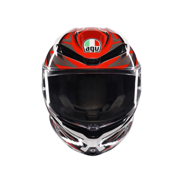Agv K6 S Reeval White Red Grey resmi