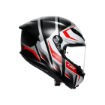 Agv K6 S Karve Matt Black White Red Configuration resmi