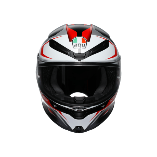 Agv K6 S Karve Matt Black White Red Configuration resmi
