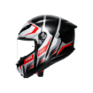 Agv K6 S Karve Matt Black White Red Configuration resmi