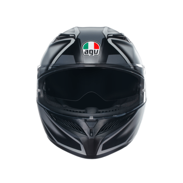 Agv K3 Compound Matt Black Grey resmi