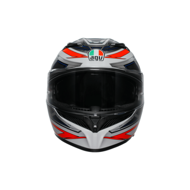 Agv K3 E2206 Space Matt White Red Fluo resmi