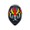 Agv K3 Birdy 2.0 Grey Yellow Red resmi