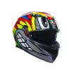 Agv K3 Birdy 2.0 Grey Yellow Red resmi