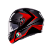 Agv K3 Mplk Striga Black Grey Red resmi