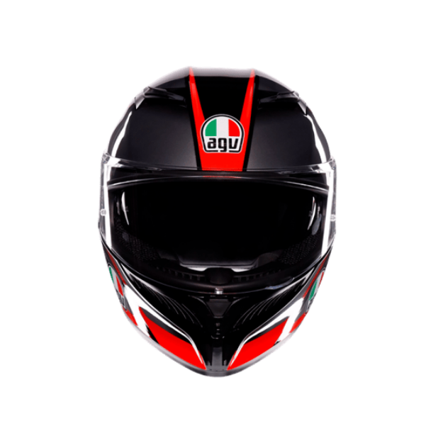 Agv K3 Mplk Striga Black Grey Red resmi