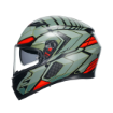 Agv K3 Decept Matt Black Green Red  resmi
