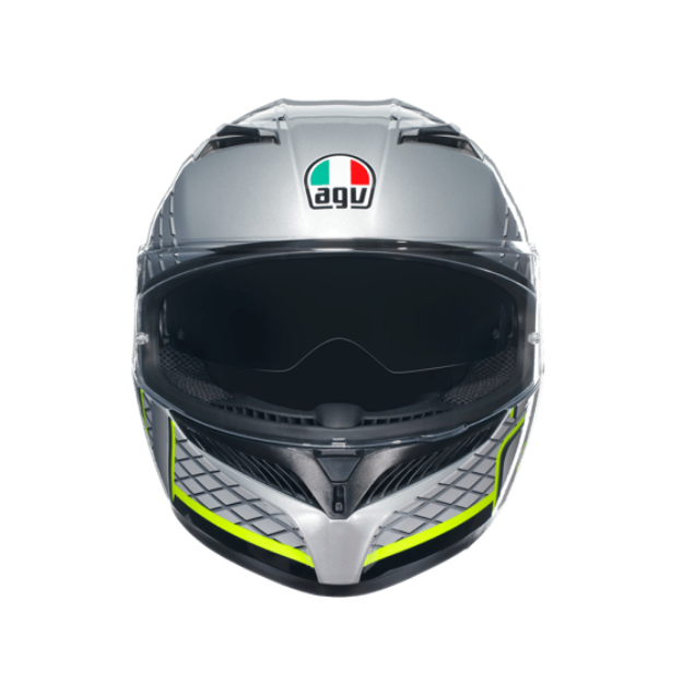Agv K3 Fortify Grey Black Yellow Fluo  resmi
