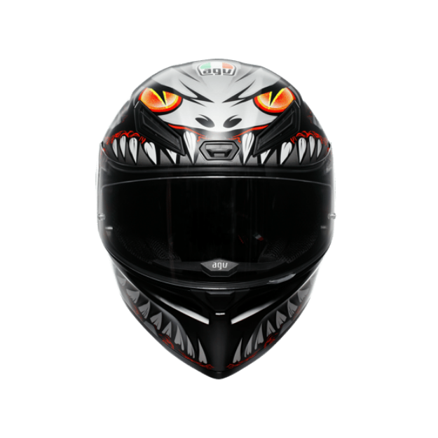 Agv K1 S E2206 Lyzard Matt Black Grey Red  resmi