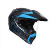 Agv AX9 Multi Antartica Matt Black-Cyan  resmi