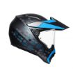 Agv AX9 Multi Antartica Matt Black-Cyan  resmi