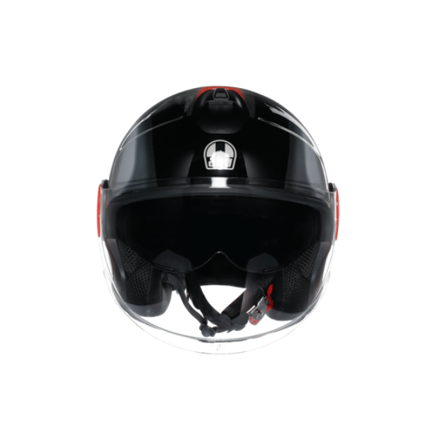 Agv Eteres Levanto Black Silver Red resmi