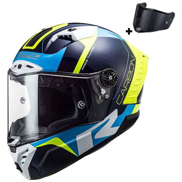 Ls2 Thunder Karbon Racing 1 Mavi-Sarı resmi