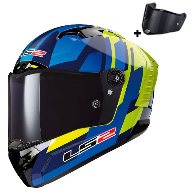 Ls2 Thunder Karbon Gas Mavi-Sarı resmi