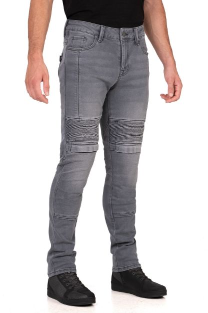 The Biker Jeans Iron Shield Flexi Grey resmi