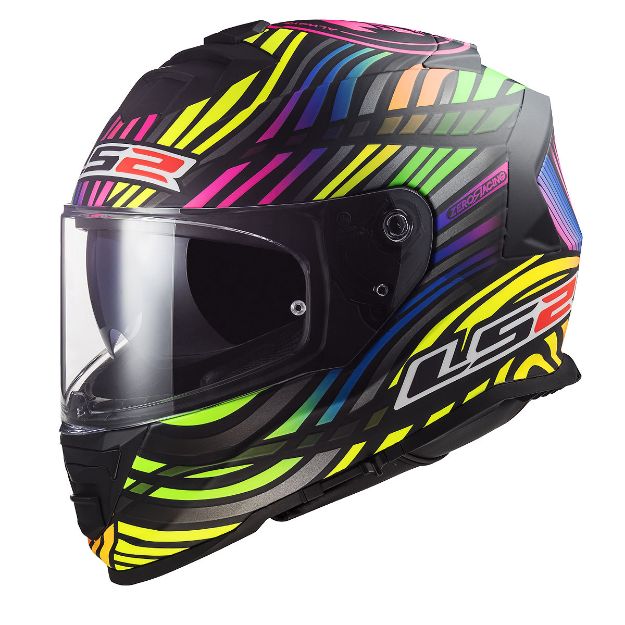 Ls2 Storm 2 Power Mat Siyah-Gökkuşağı resmi