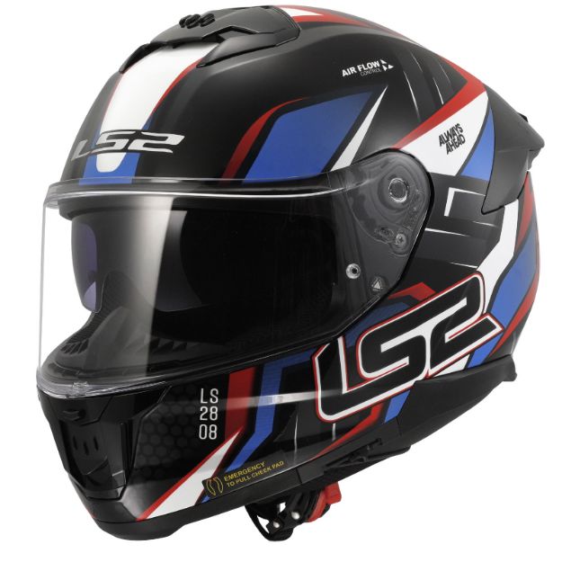 Ls2 Stream 2 Tinux Siyah-Kırmızı resmi