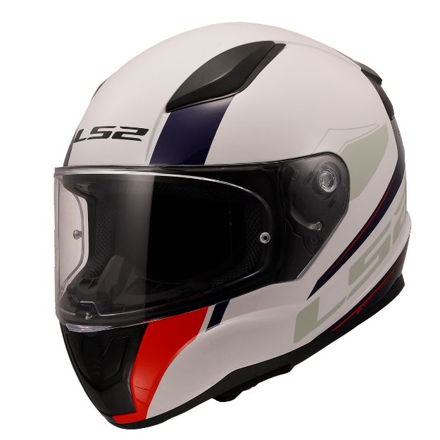 Ls2 Rapid 2 Driveway Beyaz-Mavi resmi