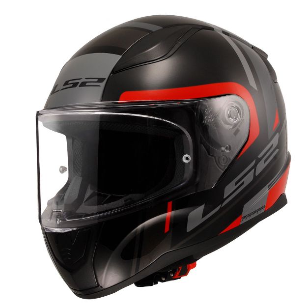 Ls2 Rapid 2 Chos Siyah-Kırmızı resmi