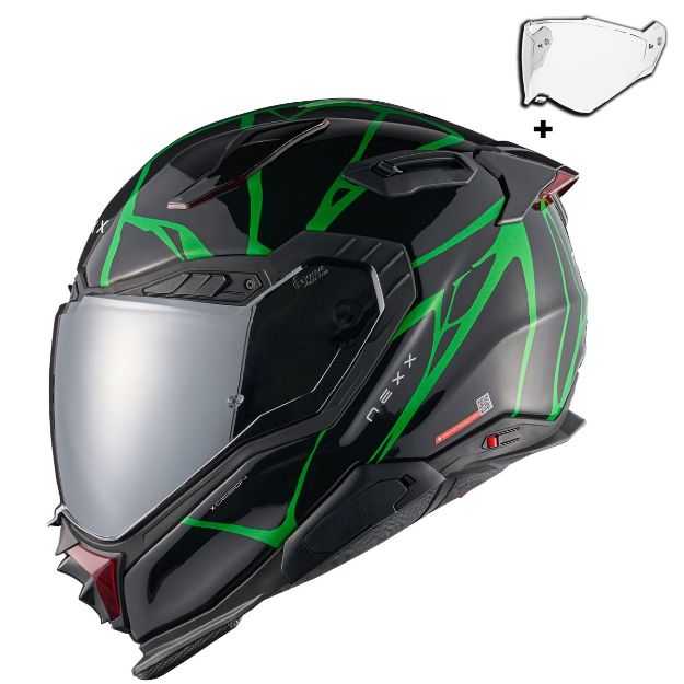 Nexx X.Wst 3 B-Side Siyah-Yeşil resmi