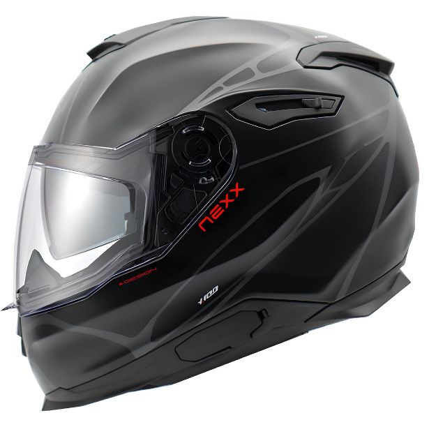 Nexx Y.100 B-Side Mat Siyah-Gri resmi