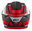 Givi 50.8 Brave Mat Siyah-Titanium-Kırmızı resmi