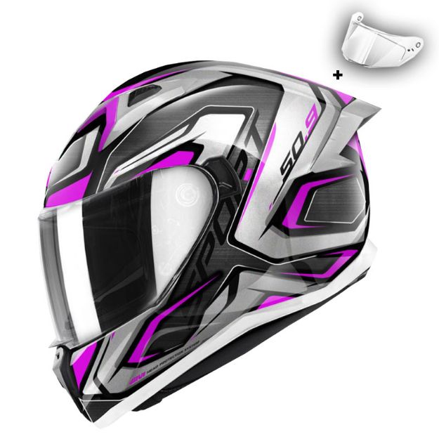 Givi 50.9 Atomic Lady Titanium-Gri-Pembe resmi