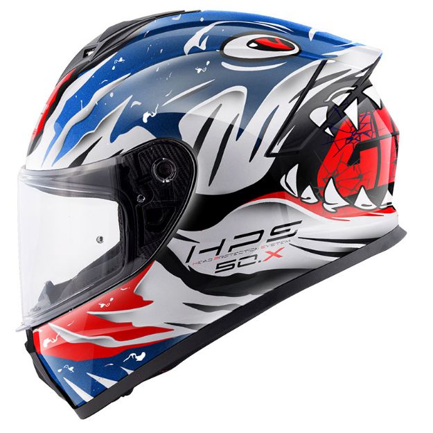 Givi 50.X Sharkbite Mavi-Beyaz-Kırmızı resmi