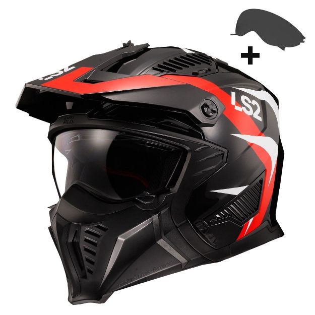 Ls2 Drifter Triality Kırmızı resmi