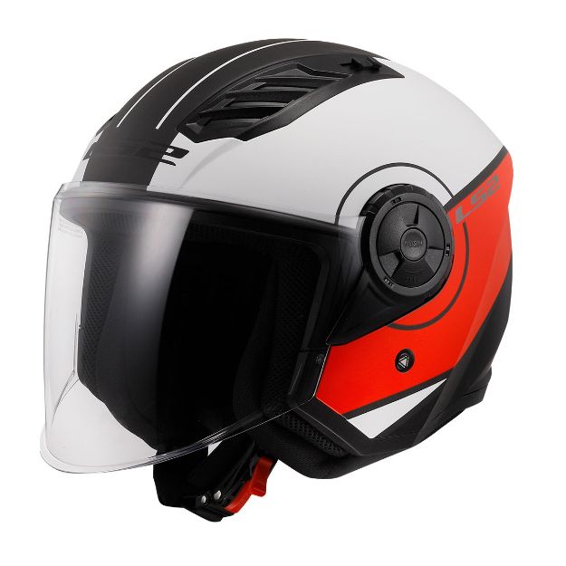 Ls2 Airflow 2 Mat Siyah-Kırmızı-Beyaz resmi