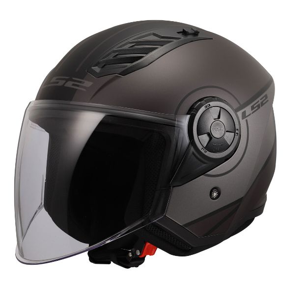 Ls2 Airflow 2 Cover Mat Siyah-Gri resmi