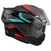 Ls2 Advant 2 Triple Gri-Kırmızı-Siyah-Turkuaz resmi