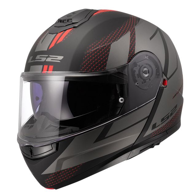 Ls2 Strobe 2 Code Mat Siyah-Gri resmi
