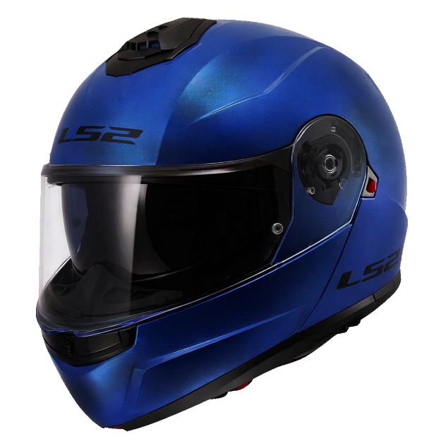 Ls2 Strobe 2 Mat Navy Mavi resmi